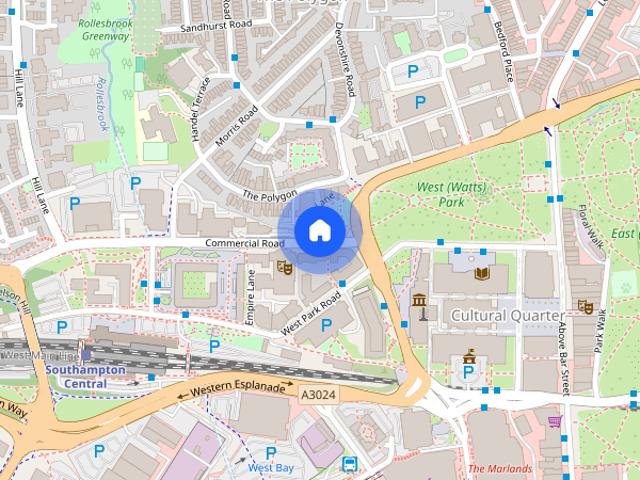 Apartment for rent in The Polygon, City Of Southampton