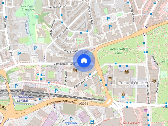 Apartment for rent in The Polygon, City Of Southampton