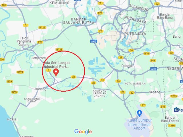 Warehouse for sale in Kuala Langat Power Plant (KLPP), Kampung RTB Bukit Changgang