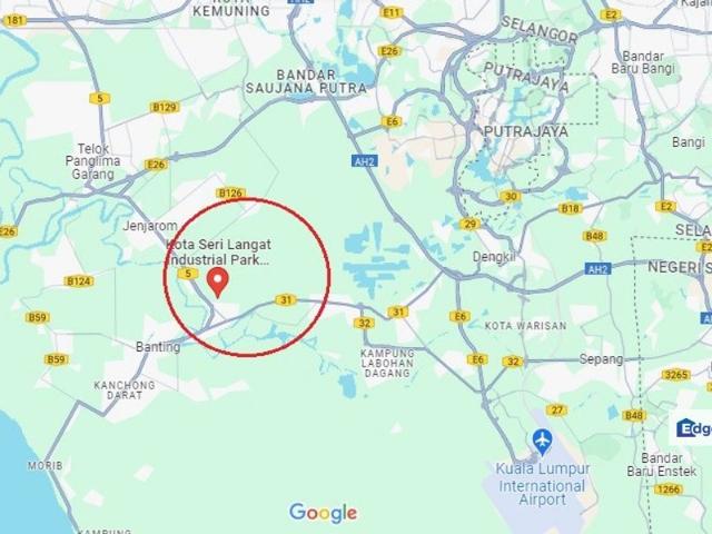 Warehouse for sale in Kuala Langat Power Plant (KLPP), Kampung RTB Bukit Changgang