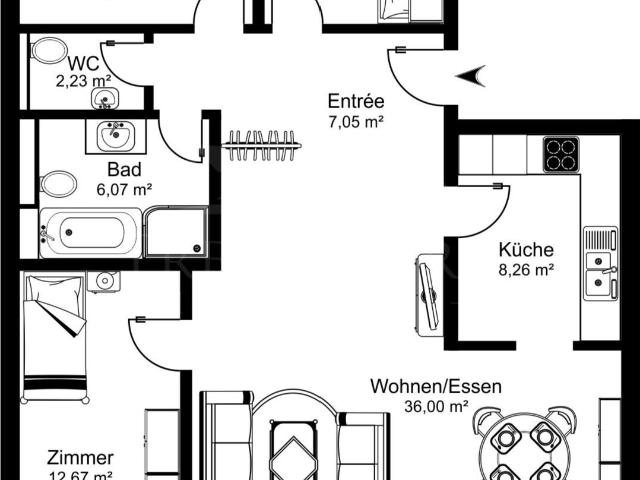 Apartment kaufen in Kerzers, Freiburg