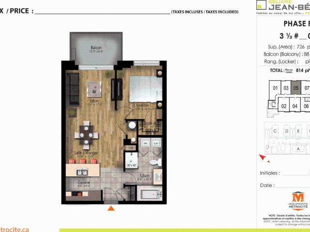 Apartment for rent in Chomedey, Laval (région administrative)