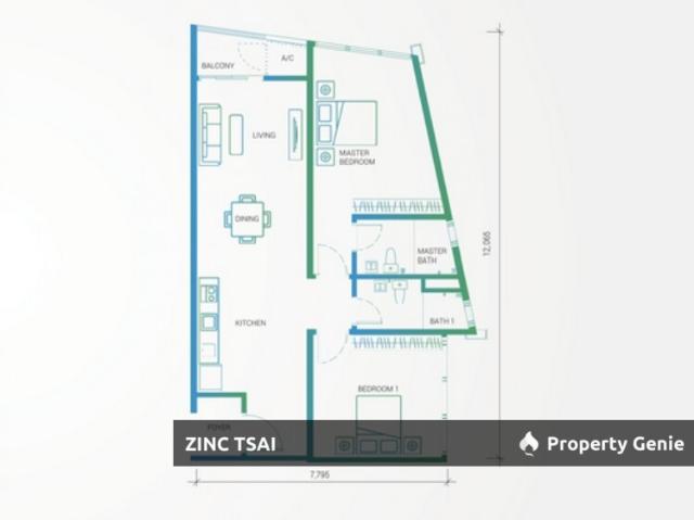 Serviced Residence for rent in Kampung Padang, Kuala Lumpur
