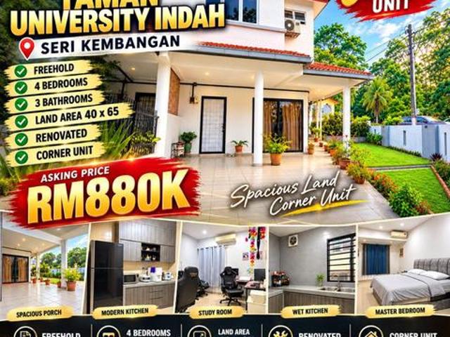 Terraced House for sale in Seri Kembangan, Majlis Bandaraya Subang Jaya