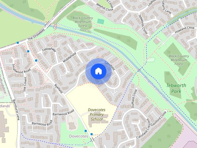 House for rent in Dovecotes, Pendeford