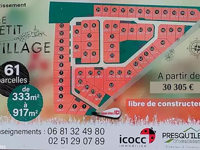 Terrain vente à Fontenay-le-Comte, Corpe