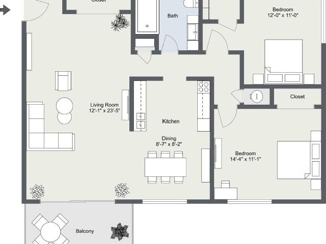 Apartment for rent in Council Bluffs, Iowa