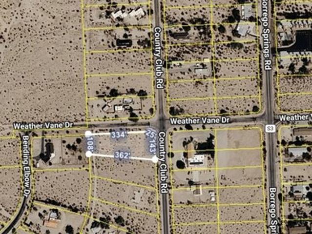 Land for sale in Borrego Springs, San Diego County