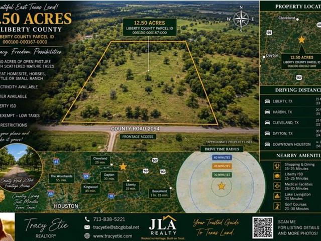 Land for sale in Liberty, Texas