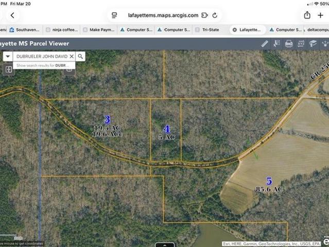Land for sale in Oxford, Mississippi
