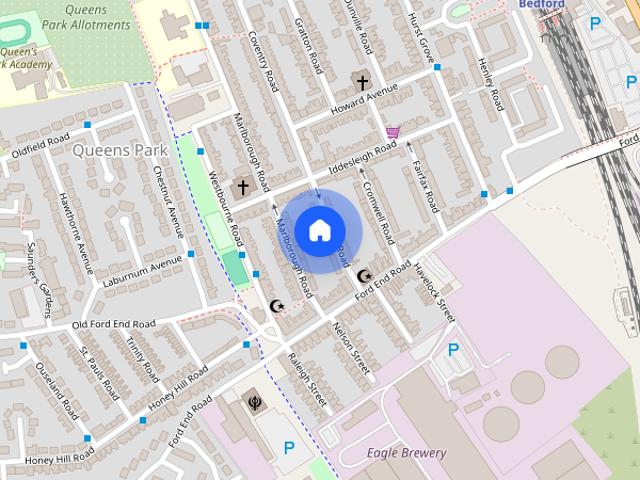 House for rent in Queens Park, Bedford