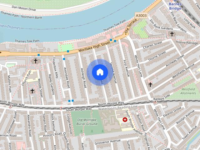Apartment for rent in Mortlake, Greater London