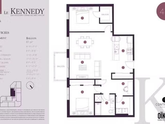 Condo for rent in Lévis, Quebec