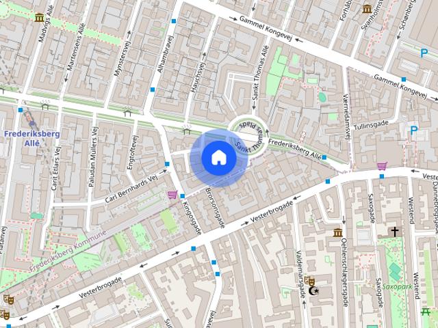 Zimmer til leje i Frederiksberg C, Brøndby