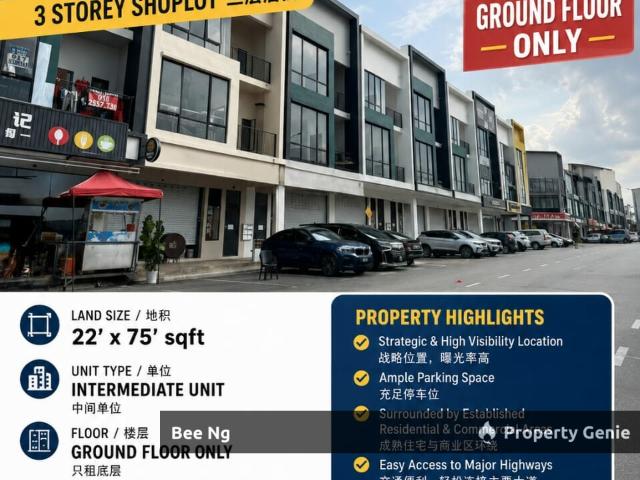 Shop for rent in Johor