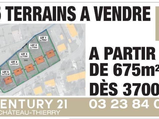 Terrain vente à Château-Thierry, Crézancy