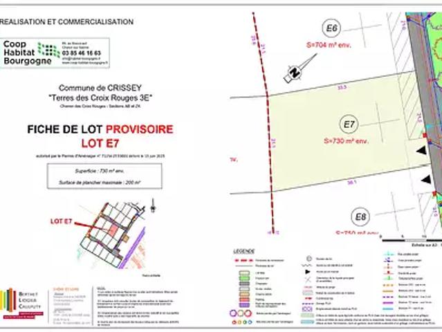 Terrain vente à Chalon-sur-Saône, Crissey