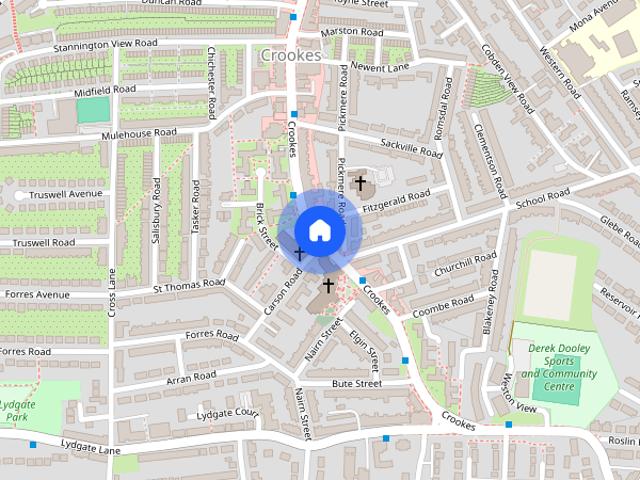 Room for rent in Crookes, Isle Of Man