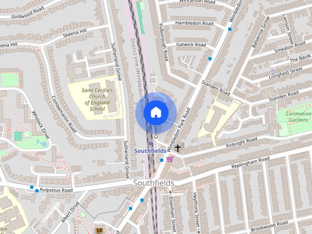 Apartment for rent in Southfields, Greater London