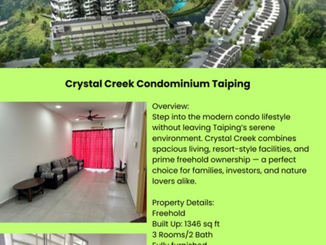 Condominium for sale in Perak, Taiping
