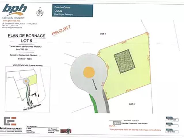 Terrain vente à Montreuil-sur-Mer, Cucq
