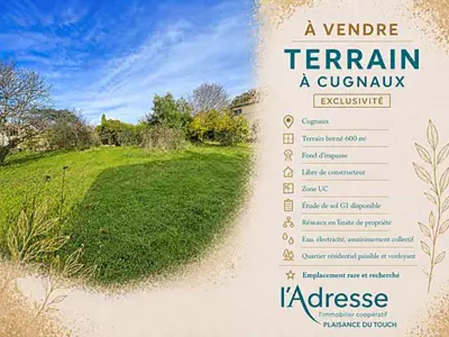 Terrain vente à Toulouse, Cugnaux