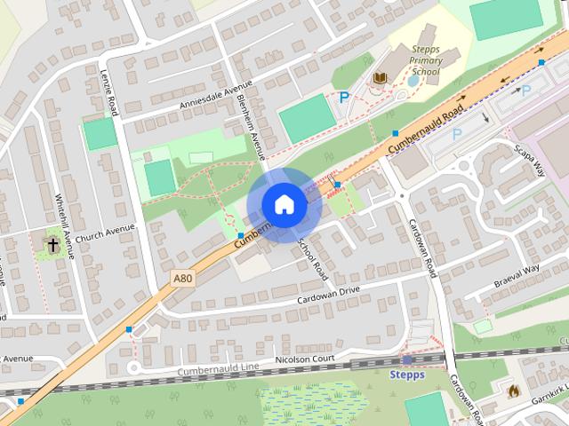 Apartment for rent in Millerston, Stepps