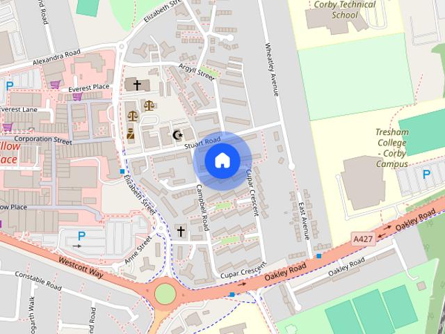 House for rent in Corby Village, Corby