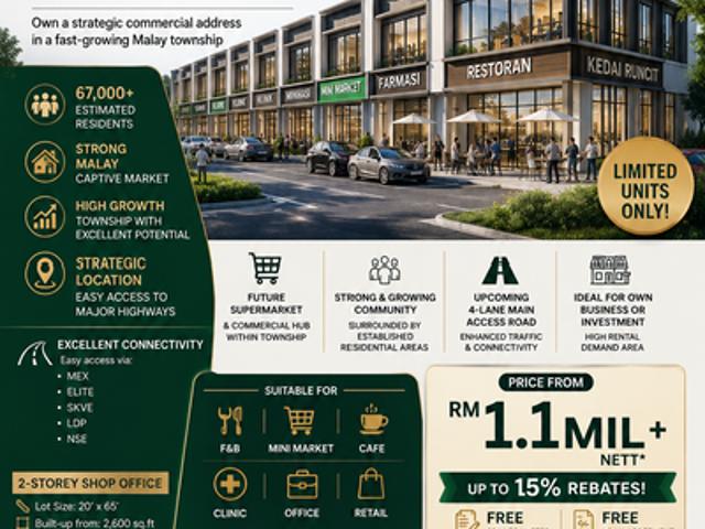 Shop for sale in Tanjong Sepat, Selangor