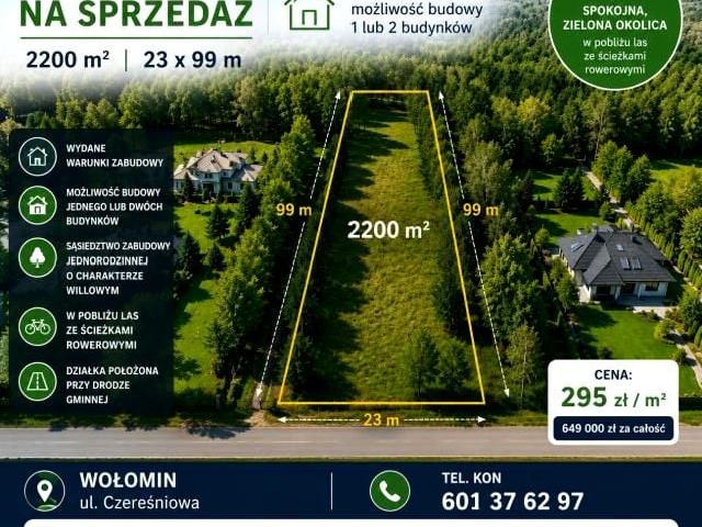 Grunt na sprzedaż w Kolonia Malinowo, Wołomin