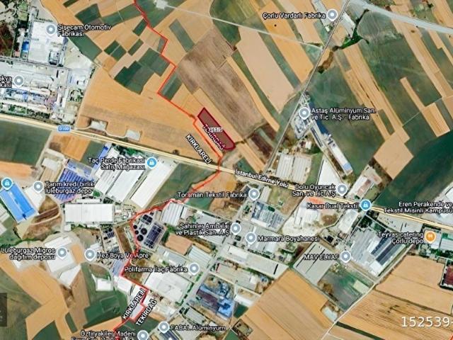 Büyükkarıştıran Organize Sanayi Bölgesi, Lüleburgaz içerisinde satılık Arsa