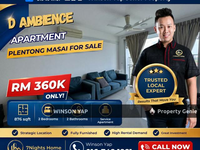 Serviced Residence for sale in Plentong, Johor