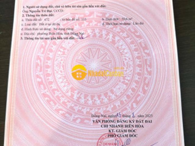 Mặt bằng bán tại Đồng Nai