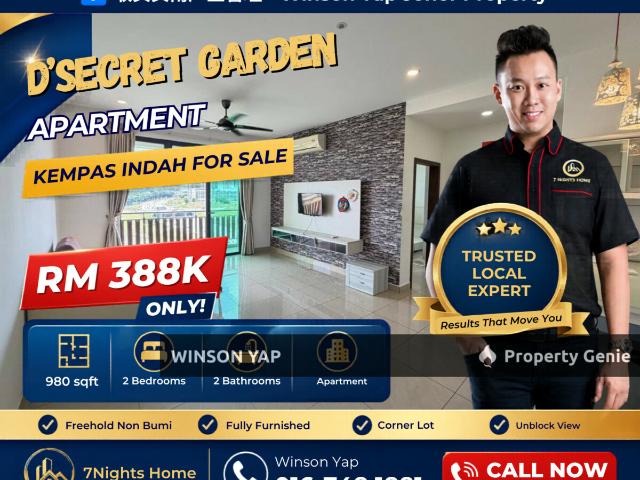 Apartment for sale in Johore Bahru, Johor