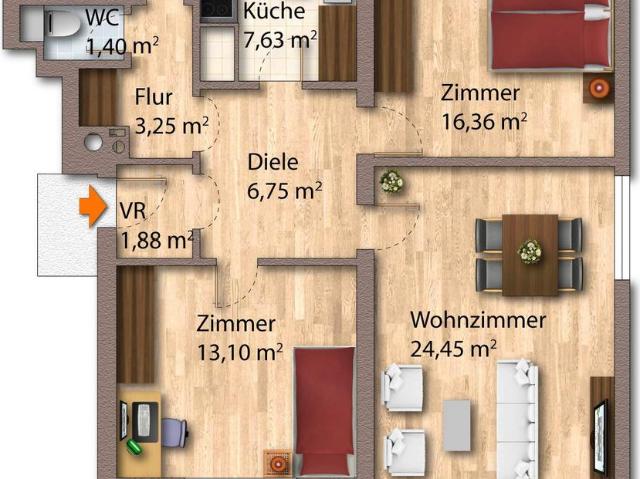 Apartment mieten in Saalfelden, Thor