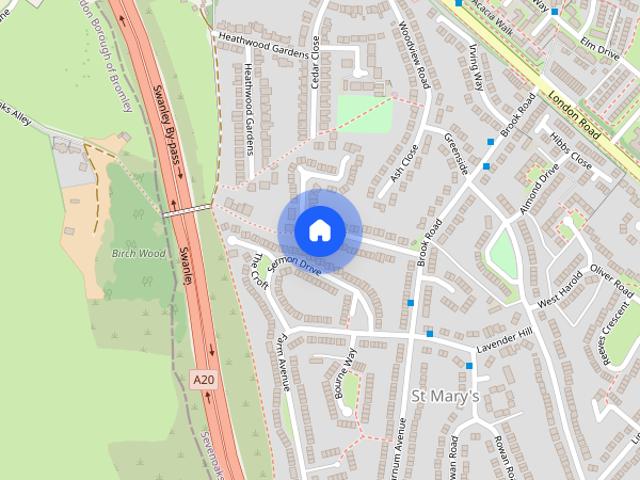 House for rent in Swanley, The Butts