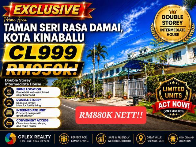 Terraced House for sale in Kinabalu, Sabah