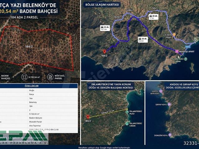 Datça, Muğla içerisinde satılık Arsa