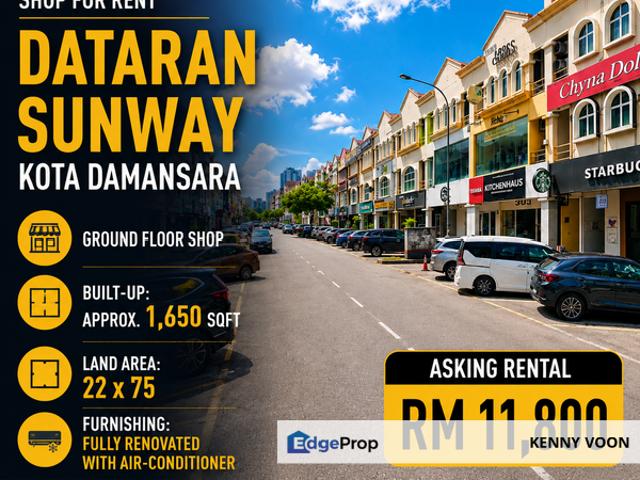 Shop for rent in Petaling, Damansara Damai