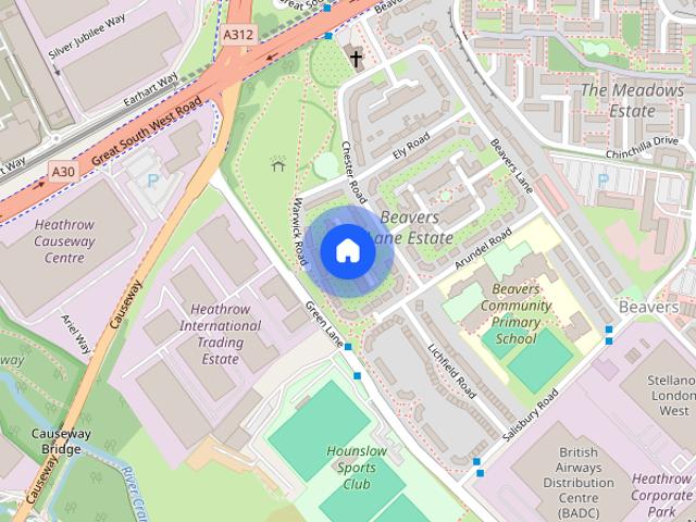 Apartment for rent in Beavers, Greater London