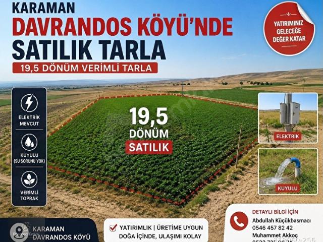 Çiğdemli Köyü, Karaman Merkez içerisinde satılık Arsa