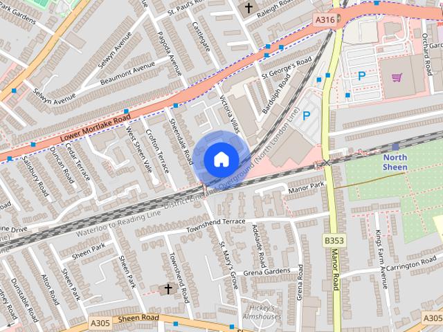 Apartment for rent in North Sheen, Greater London