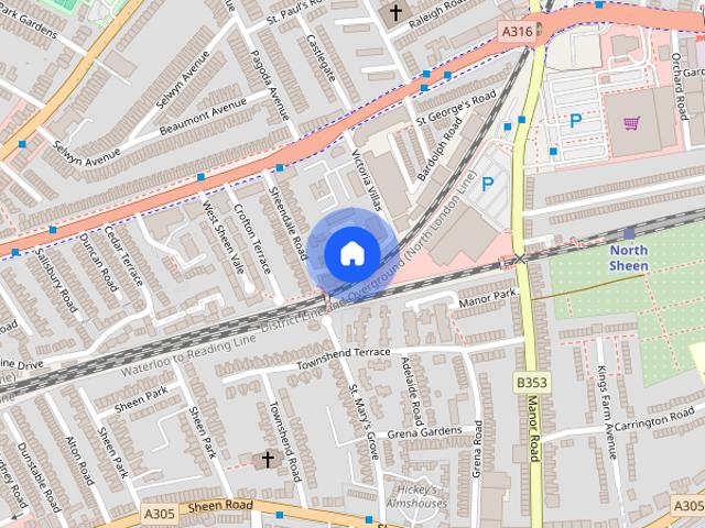 Apartment for rent in North Sheen, Greater London