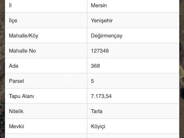 Yenişehir, Mersin içerisinde satılık Arsa