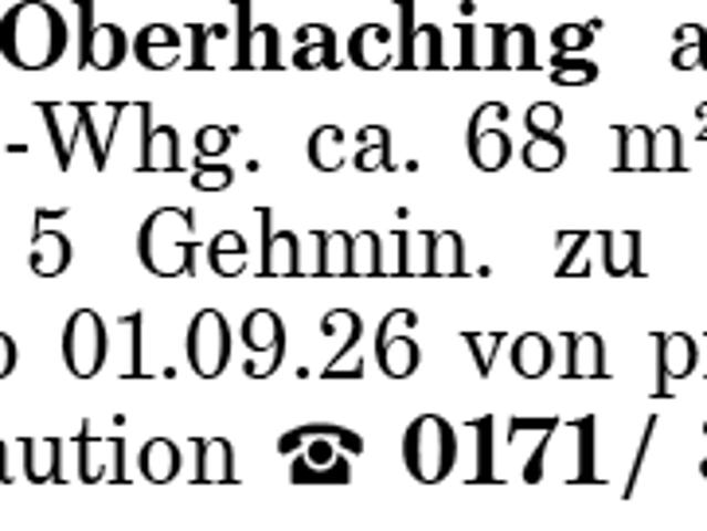 Wohnung mieten in Oberhaching, Bayern