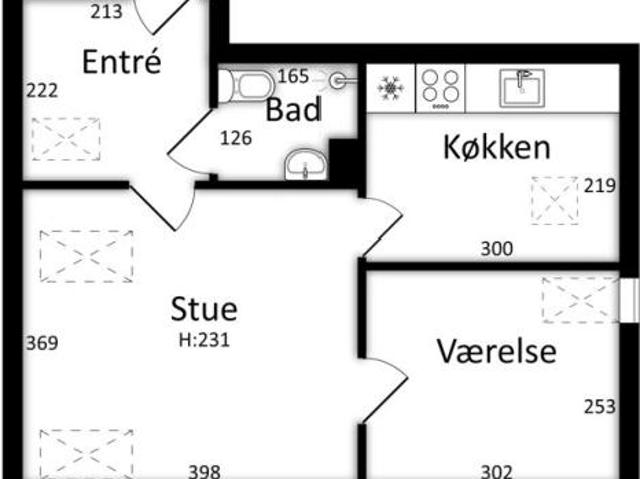 Lejlighed til leje i Assens