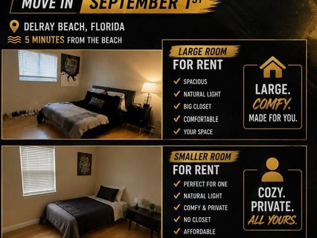 Room for rent in Delray Beach, Florida