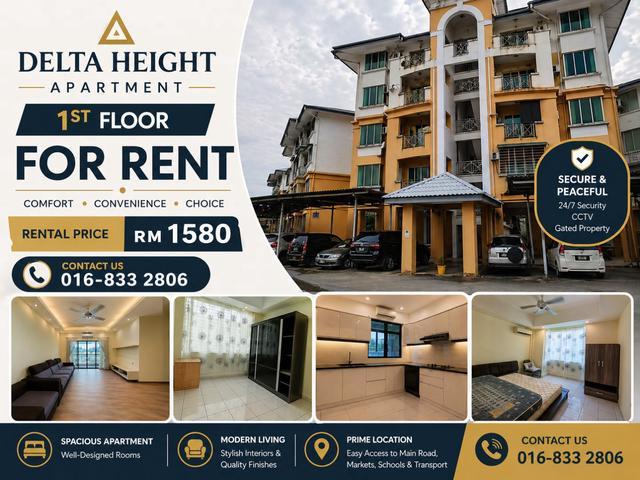 Apartment for rent in Kinabalu, Sabah