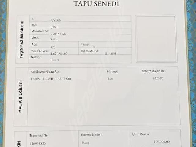 Çine, Aydin içerisinde satılık mülk