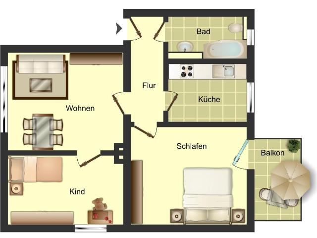 Apartment mieten in Bielefeld, Gellershagen